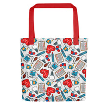 Load image into Gallery viewer, Medical Icons Design Tote Bag