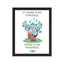Load image into Gallery viewer, If there is no struggle, there is no progress | Framed photo paper poster