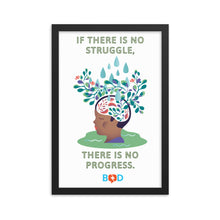 Load image into Gallery viewer, If there is no struggle, there is no progress | Framed photo paper poster