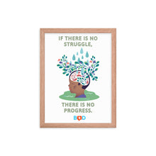 Load image into Gallery viewer, If there is no struggle, there is no progress | Framed photo paper poster