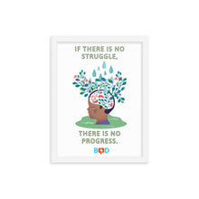 Load image into Gallery viewer, If there is no struggle, there is no progress | Framed photo paper poster
