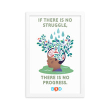 Load image into Gallery viewer, If there is no struggle, there is no progress | Framed photo paper poster
