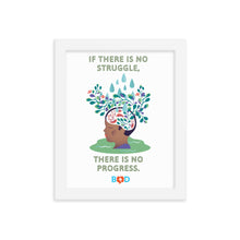 Load image into Gallery viewer, If there is no struggle, there is no progress | Framed photo paper poster