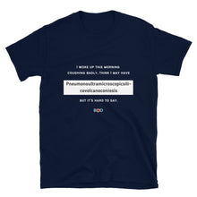Load image into Gallery viewer, Book Z Doctor ‘I woke up this morning coughing badly’ Unisex T-Shirt, Crew Neck and Short-Sleeve Printed Tees, Comfort Fit Casual Wear,