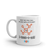 Load image into Gallery viewer, Book Z Doctor ‘A-mean-o-Acid’ Ceramic Coffee Mug, Glossy White Tea Cup, Ideal Gift for Thanksgiving, Christmas, and Birthday, 11oz, 15oz