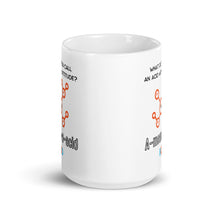 Load image into Gallery viewer, Book Z Doctor ‘A-mean-o-Acid’ Ceramic Coffee Mug, Glossy White Tea Cup, Ideal Gift for Thanksgiving, Christmas, and Birthday, 11oz, 15oz