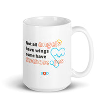 Load image into Gallery viewer, Book Z Doctor ‘Not all angels have wings, some have stethoscopes’ Ceramic Coffee Mug, Glossy White Tea Cup, 11oz, Ideal Gift for Thanksgiving, Christmas, and Birthday