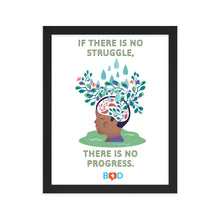 Load image into Gallery viewer, If there is no struggle, there is no progress | Framed photo paper poster

