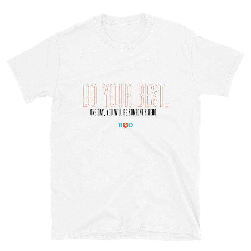 Book Z Doctor ‘Do your best. One day, you will be someone's hero’ Unisex T-Shirt, Crew Neck and Short-Sleeve Printed Tees, Relaxed Fit and Casual Wear,