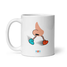 Load image into Gallery viewer, Running Nose | White glossy mug
