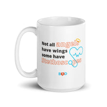 Load image into Gallery viewer, Book Z Doctor ‘Not all angels have wings, some have stethoscopes’ Ceramic Coffee Mug, Glossy White Tea Cup, 11oz, Ideal Gift for Thanksgiving, Christmas, and Birthday
